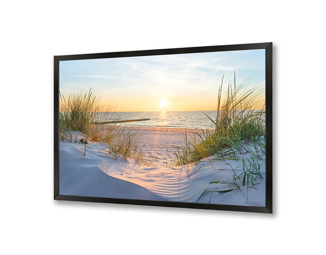 Metall Magnetboard mit hochwertigem Sonnenuntergang Über Das Strand Design