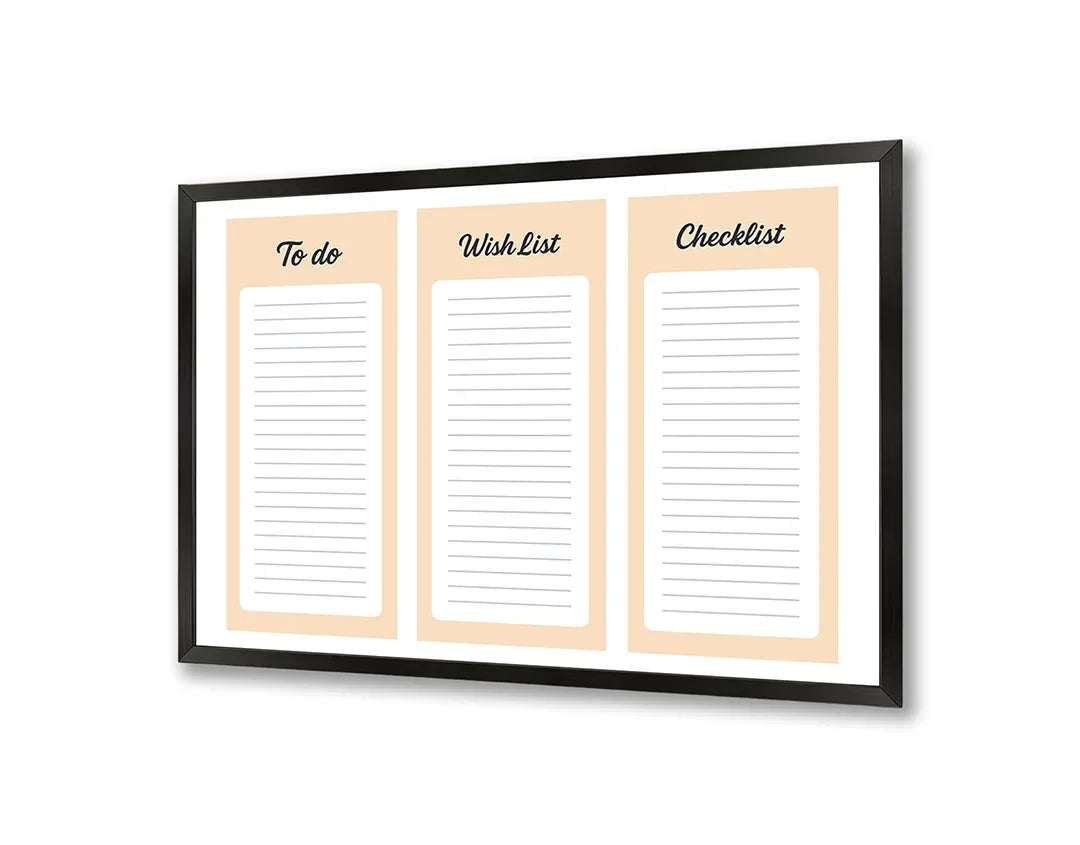 Metall Magnetboard mit hochwertigem Dreifache Wochenplaner orange Design