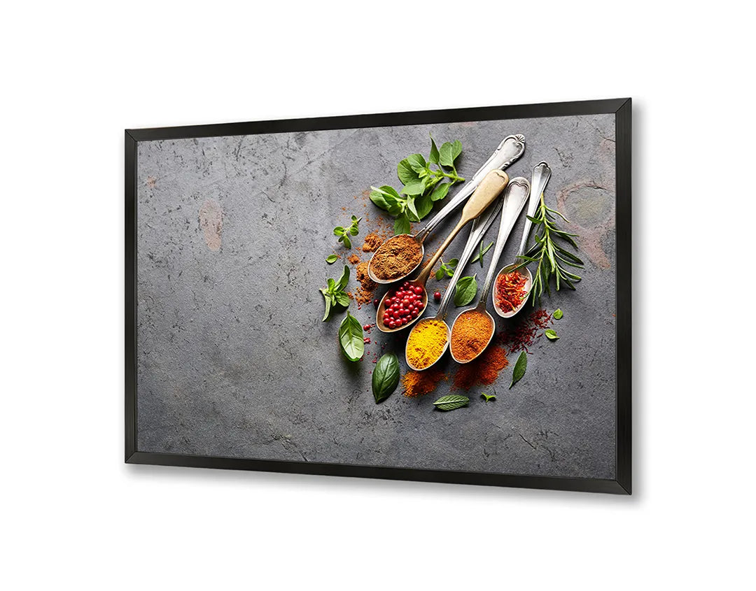 Metall Magnetboard mit hochwertigem Ingrediënten Und Kookgerei Design