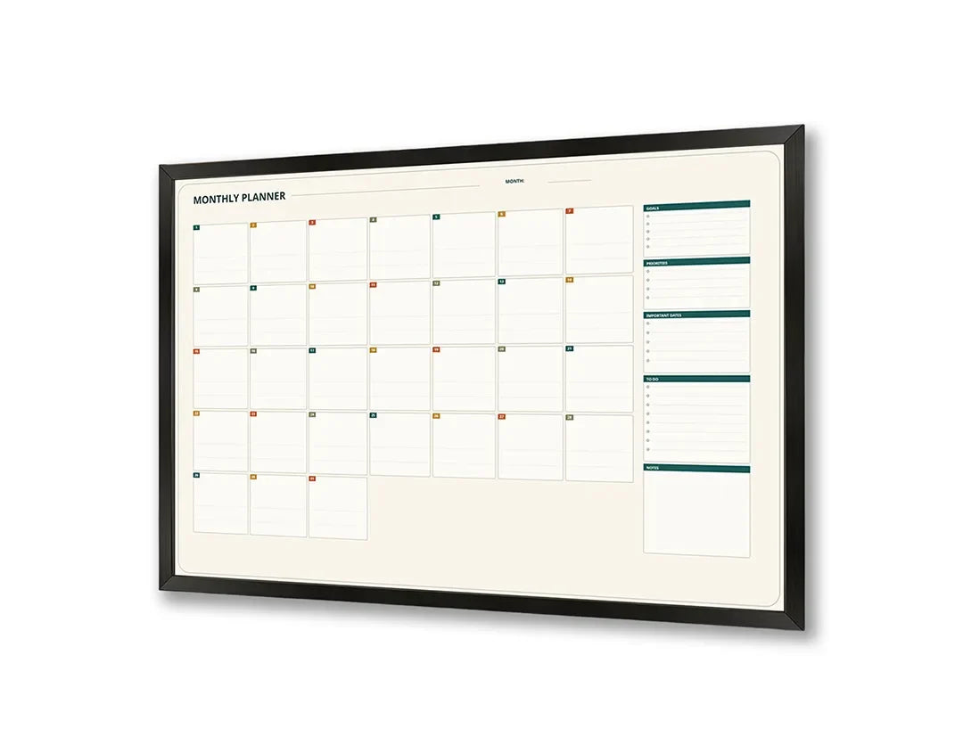 Metall Magnetboard mit hochwertigem Blaue Planer Raster Design
