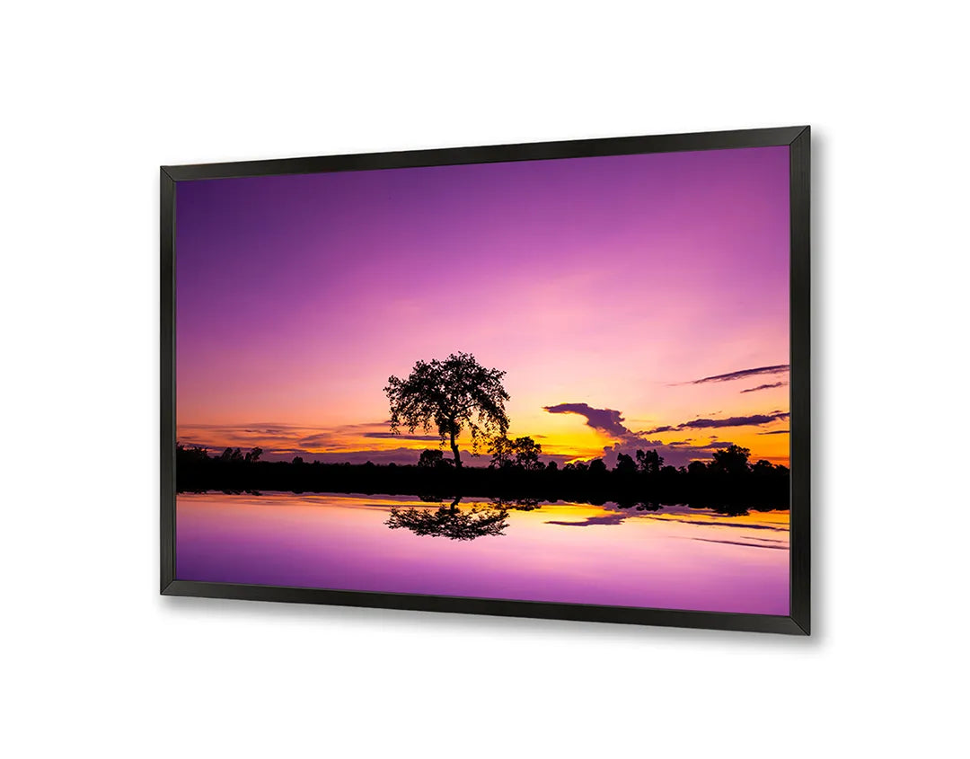 Metall Magnetboard mit hochwertigem Boom Sonnenuntergang reflectie Design