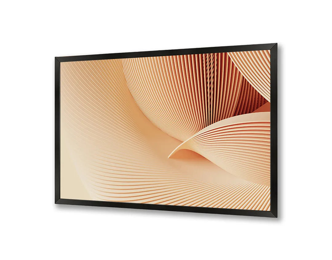 Metall Magnetboard mit hochwertigem Abstrakt zand Welle Design