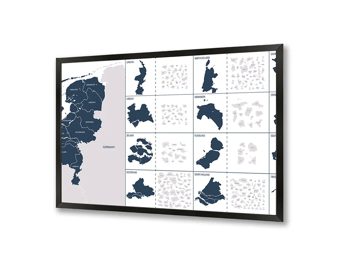 Metall Magnetboard mit hochwertigem Niederlande provincies details Design