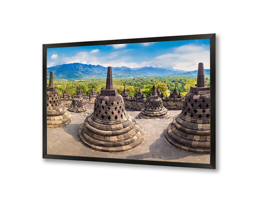 Metall Magnetboard mit hochwertigem Borobudur tempel Design