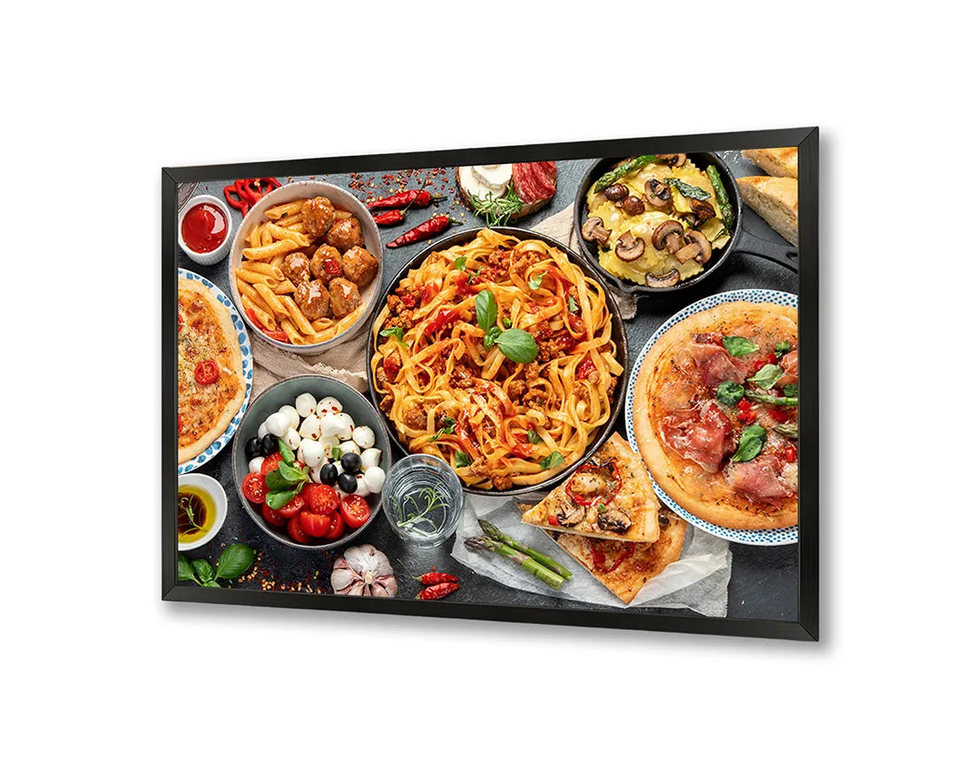 Metall Magnetboard mit hochwertigem Pizza und pasta Design
