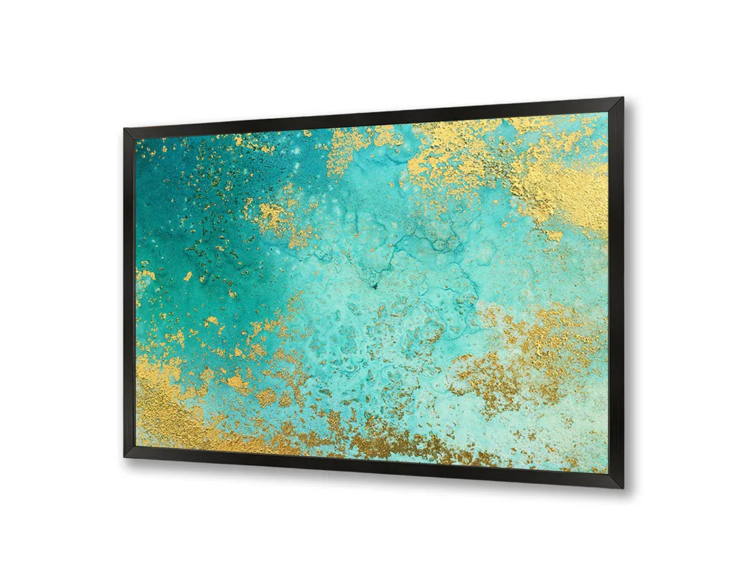 Metall Magnetboard mit hochwertigem Goudgroen Marmor Design