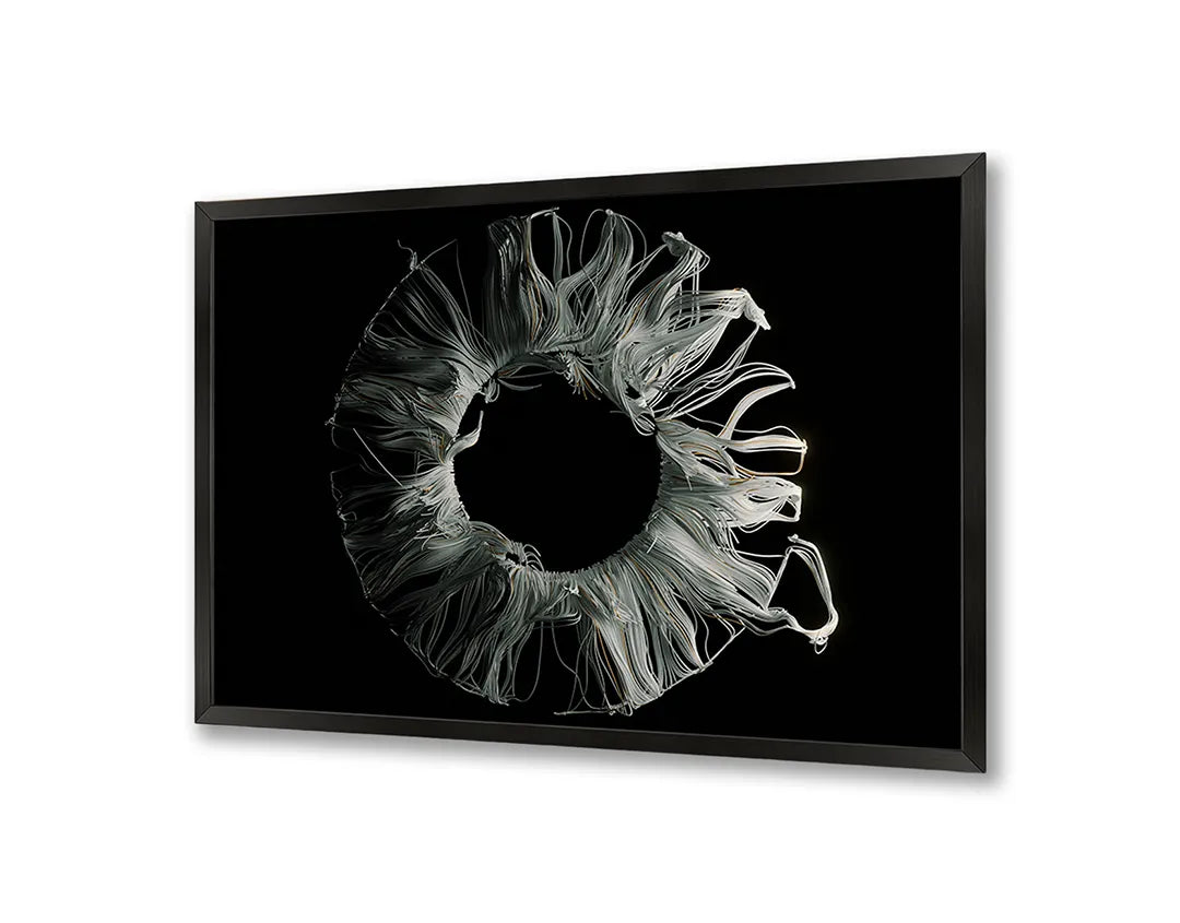 Metall Magnetboard mit hochwertigem Schwarz weiß Blume x-ray Design
