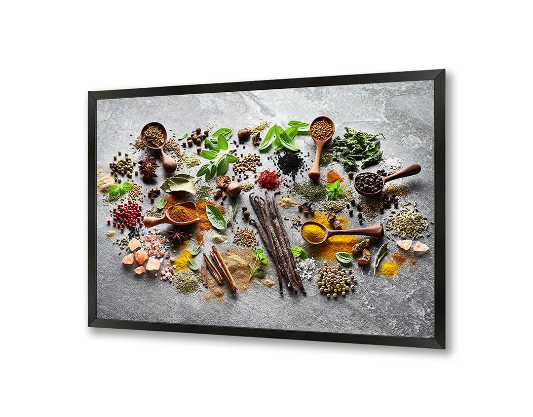 Metall Magnetboard mit hochwertigem Kräuter auf Steine tafel Design