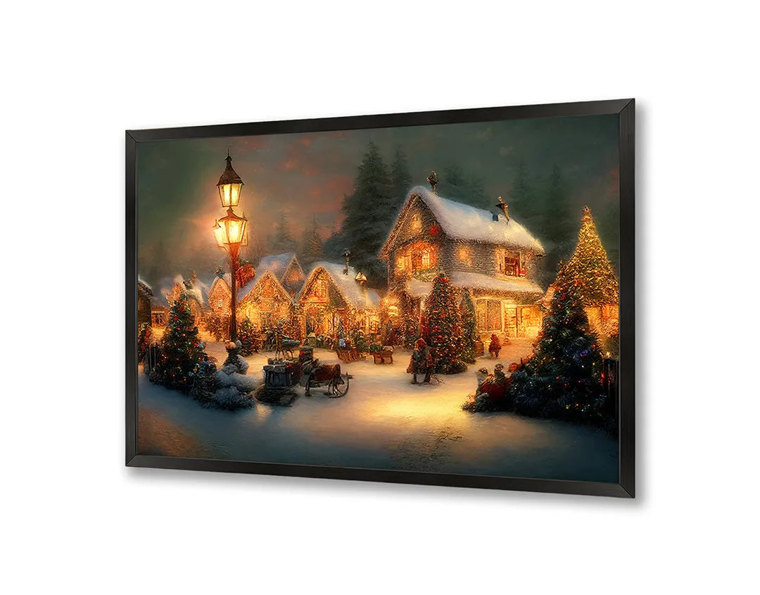 Metall Magnetboard mit hochwertigem Sfeervol kerstdorpje Design