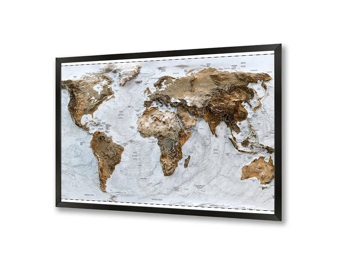 Metall Magnetboard mit hochwertigem Weltkarte ijs Design
