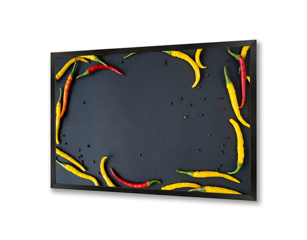 Metall Magnetboard mit hochwertigem Rote und gelbe pepers lijst Design