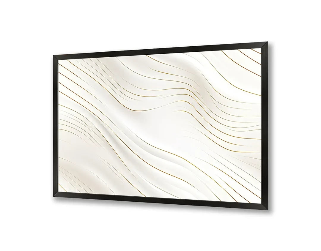 Metall Magnetboard mit hochwertigem Weiße Sandwellen Textur Design