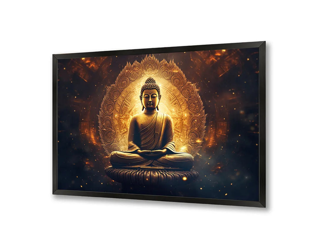 Metall Magnetboard mit hochwertigem Goldene boeddha gloed Design
