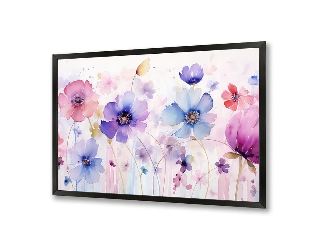 Metall Magnetboard mit hochwertigem Paarse Blumen veld Design