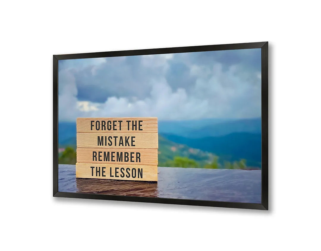 Metall Magnetboard mit hochwertigem Forget mistake remember lesson Design