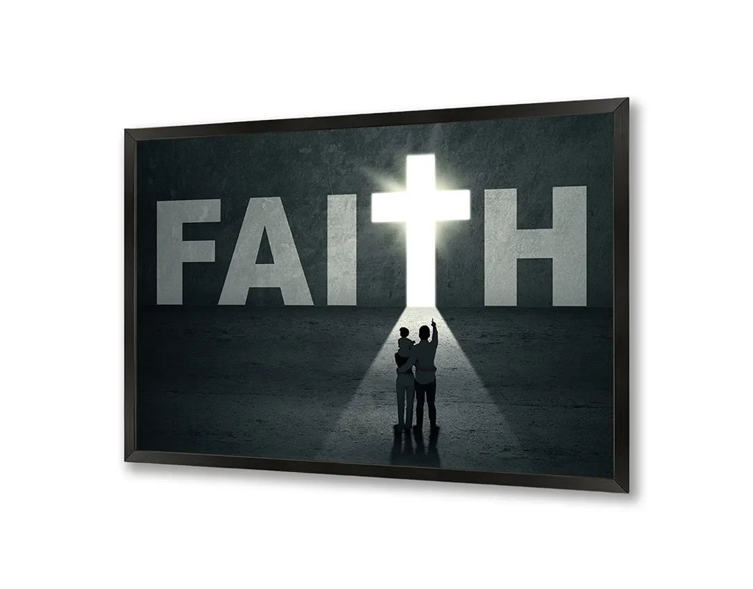 Metall Magnetboard mit hochwertigem Kruis Mit Glaube Und Silhouette Design