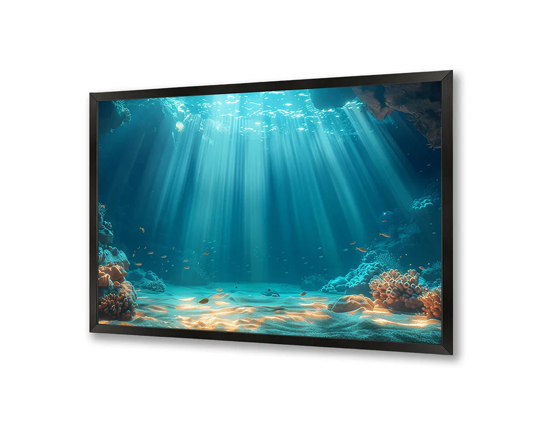 Metall Magnetboard mit hochwertigem Unterwasser Sonnenstrahlen bodem Design