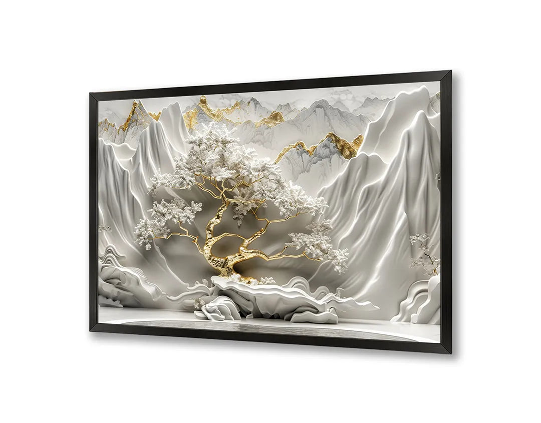 Metall Magnetboard mit hochwertigem Weiße Relief Blumen Design