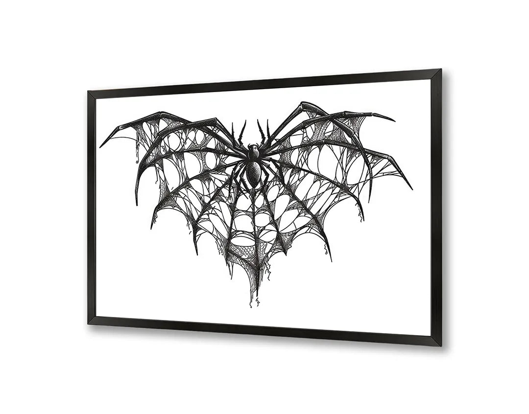 Metall Magnetboard mit hochwertigem Vleermuis Linienzeichnung Design
