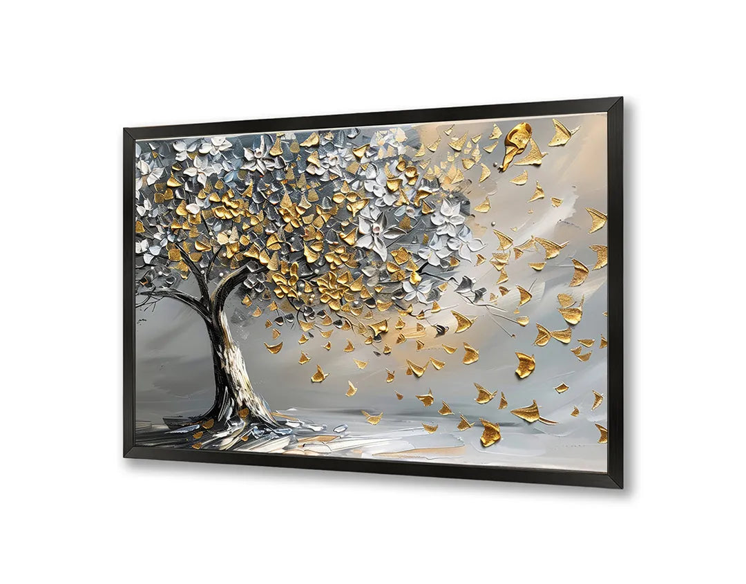 Metall Magnetboard mit hochwertigem Goldene boom graue Hintergrund Design