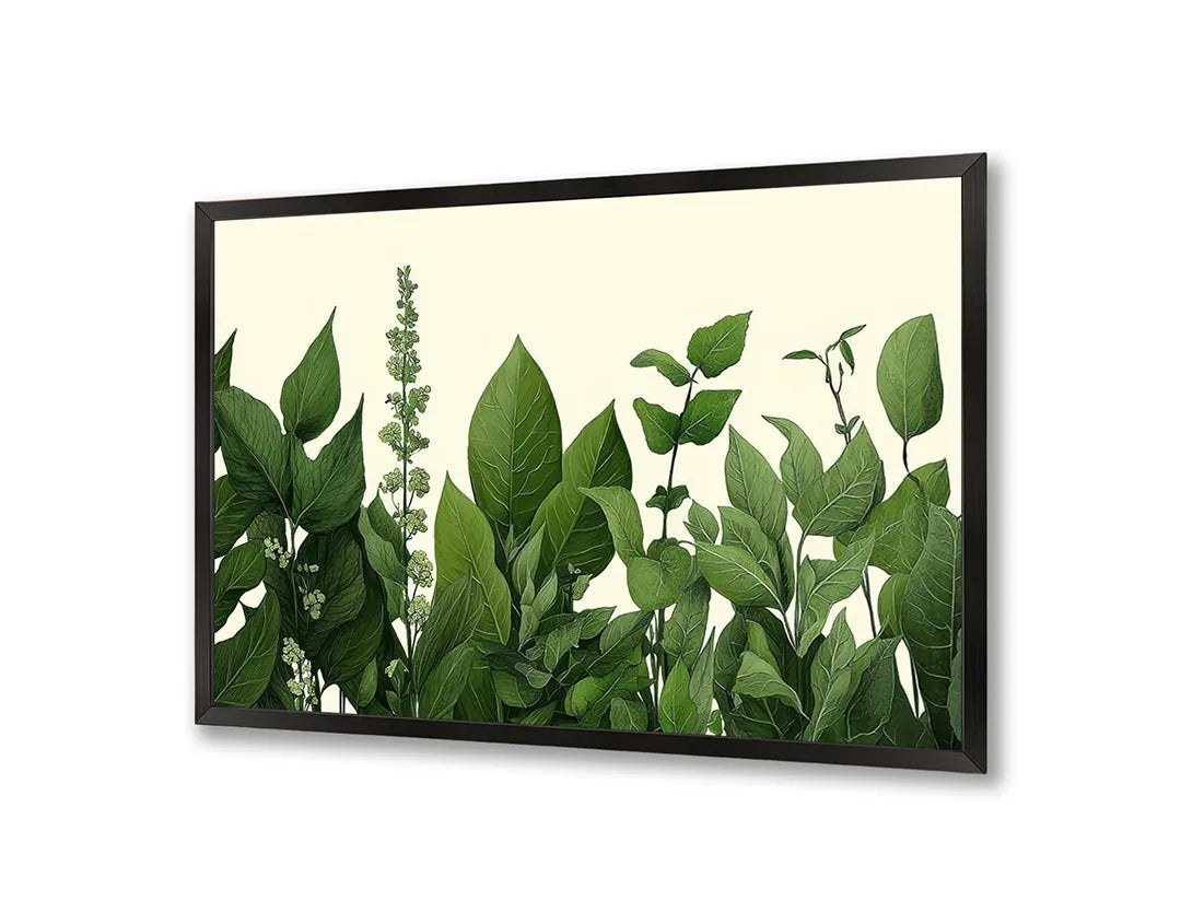 Metall Magnetboard mit hochwertigem Grüne Blätter Illustration Design