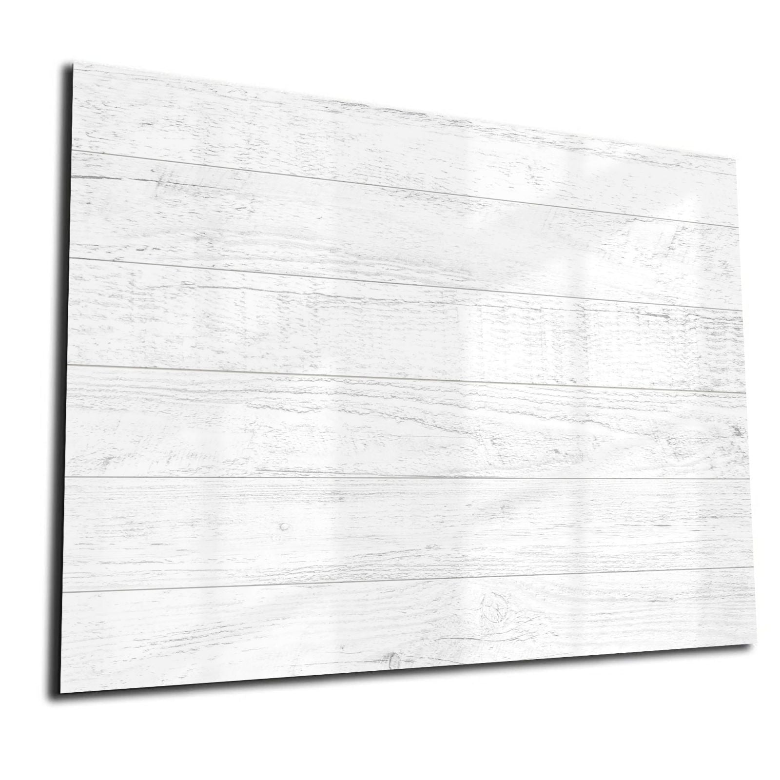 Glas-Whiteboard Weiß Holzoptik – magnetisch, kratzfest & rahmenlos