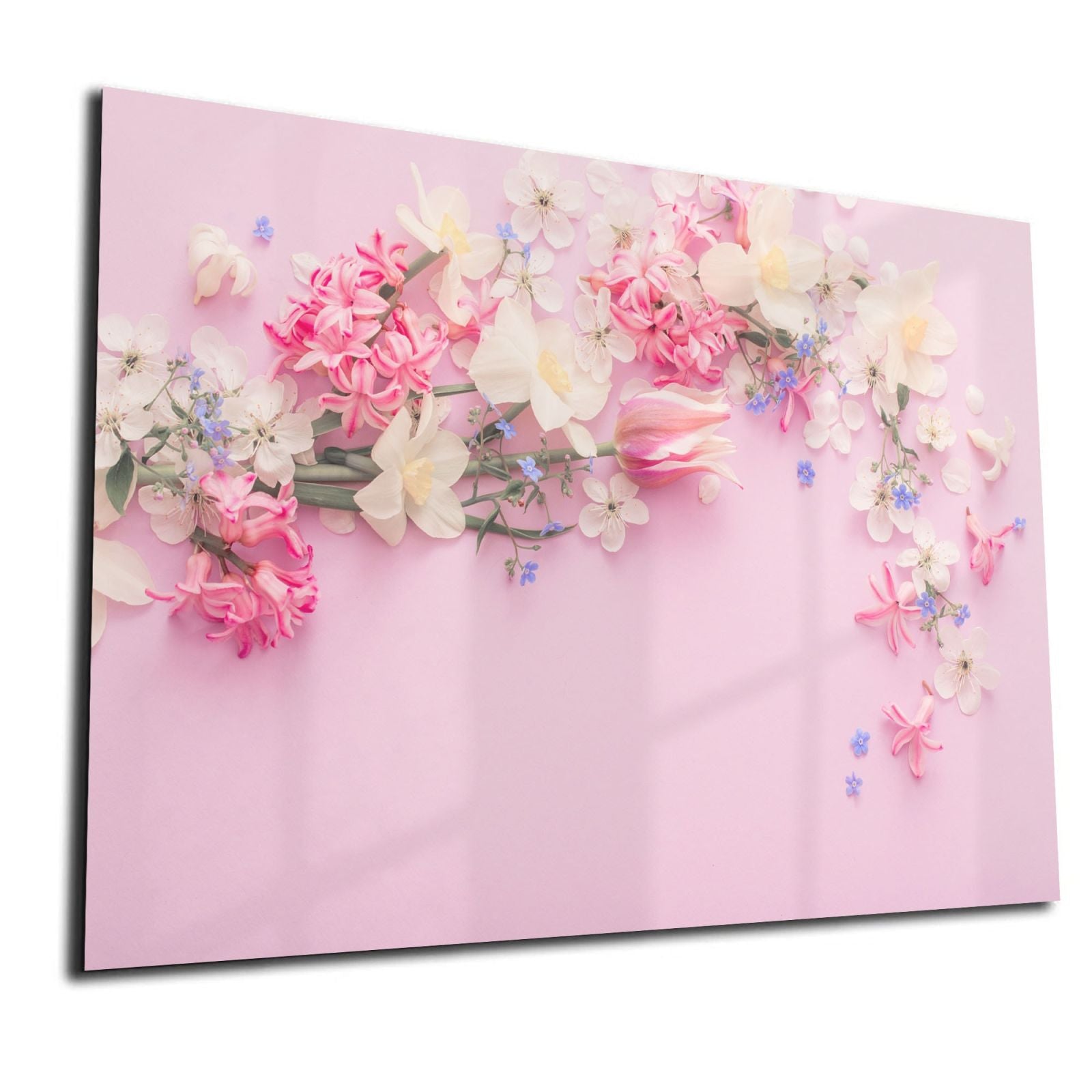 Mydesignglas Glas Whiteboard - Frühlingsblumen – magnetisch, kratzfest & rahmenlos