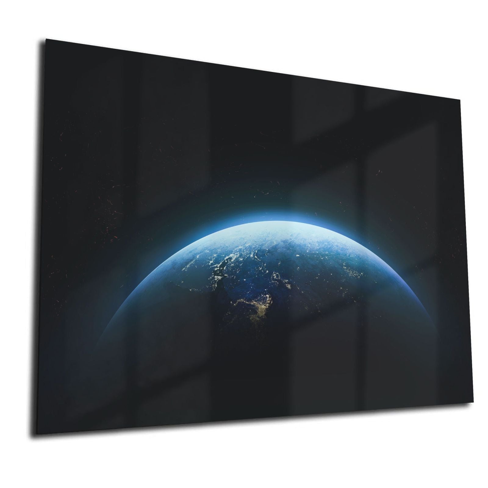 Mydesignglas Glas Whiteboard - Planet Erde – magnetisch, kratzfest & rahmenlos