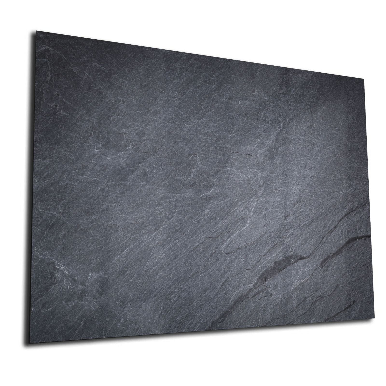 Glas-Whiteboard Schieferoptik Schwarz – magnetisch, kratzfest & rahmenlos