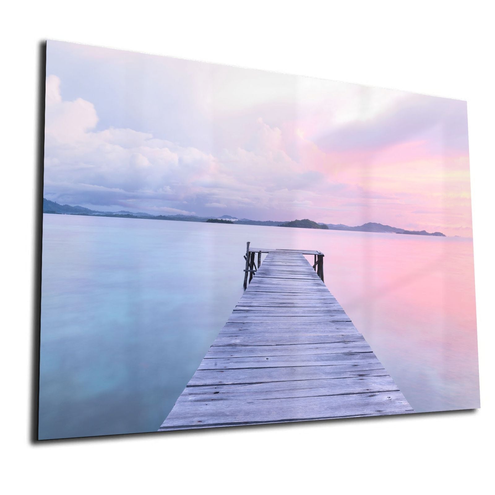 Mydesignglas Glas Whiteboard - Steg am See - magnetisch & kratzfest