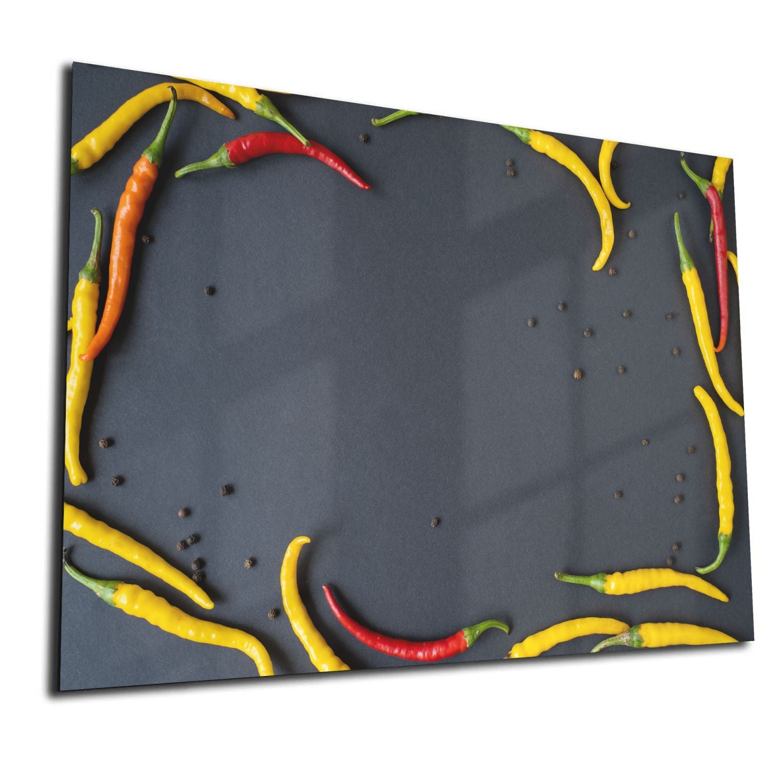 Mydesignglas Glas Whiteboard - Paprika & Chili - magnetisch & kratzfest