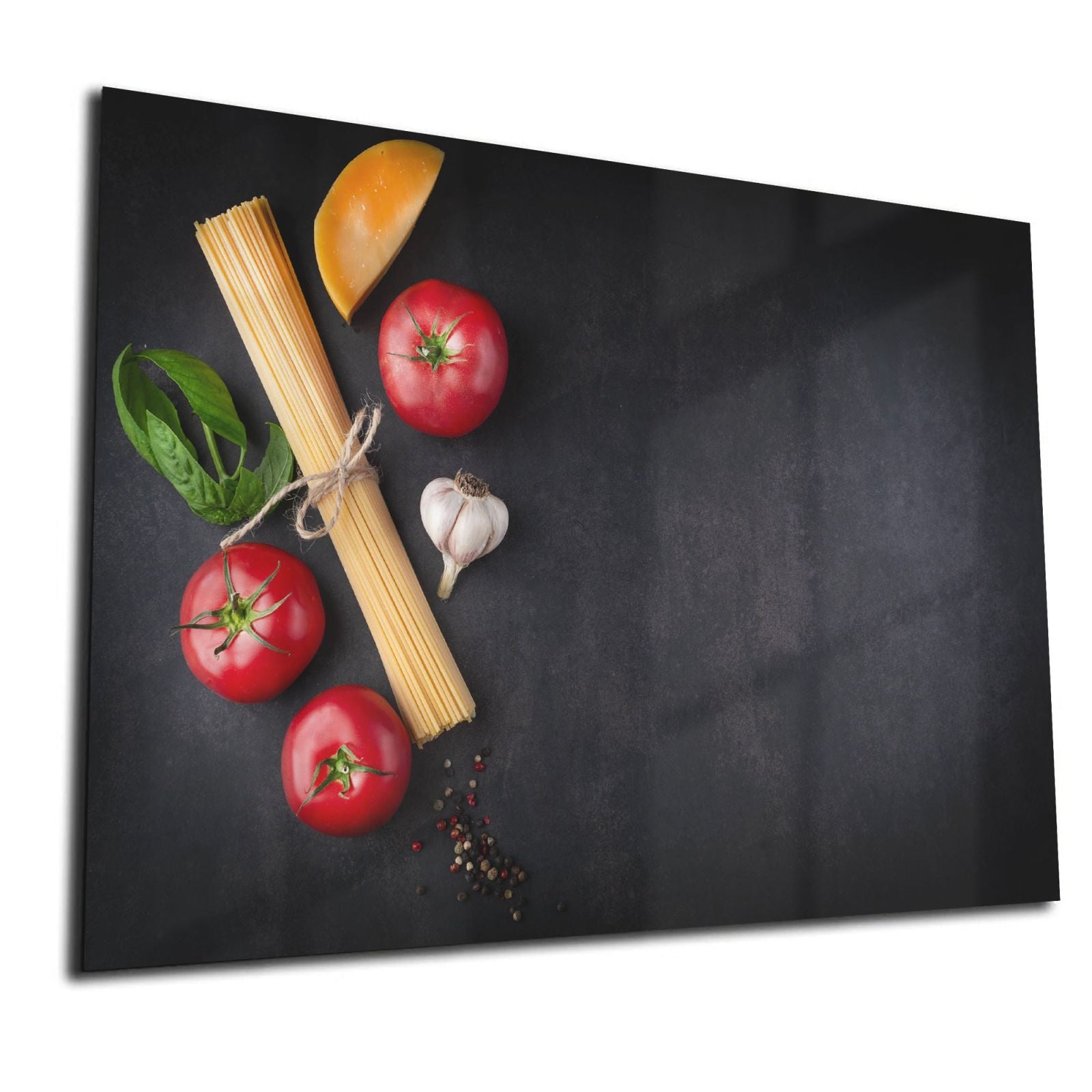 Mydesignglas Glas Whiteboard - Pasta Zutaten – magnetisch, kratzfest & rahmenlos