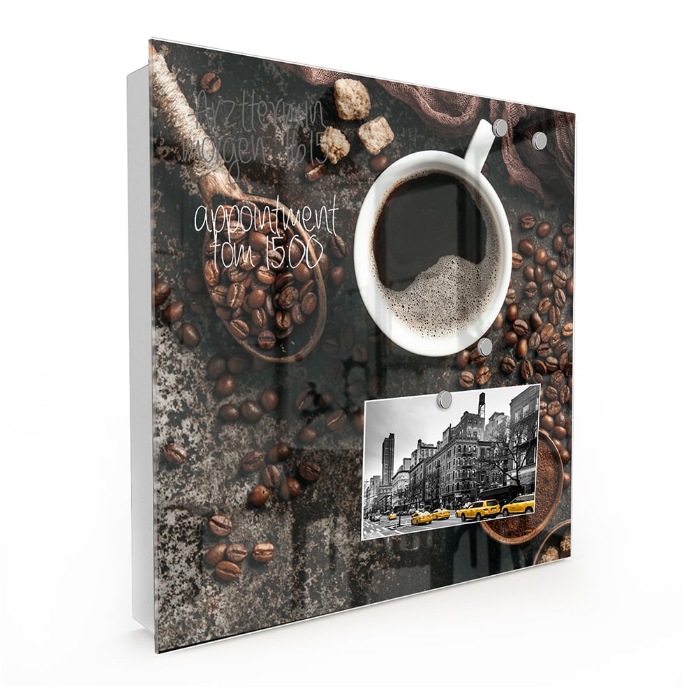 Schlüsselkast Kaffee und Bohnen