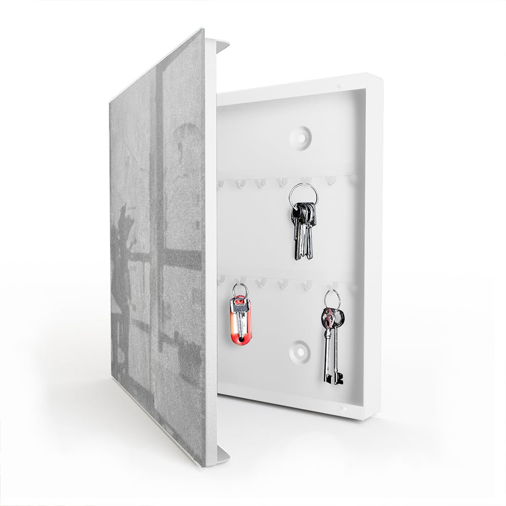 Schlüsselkast Graue Betonwand