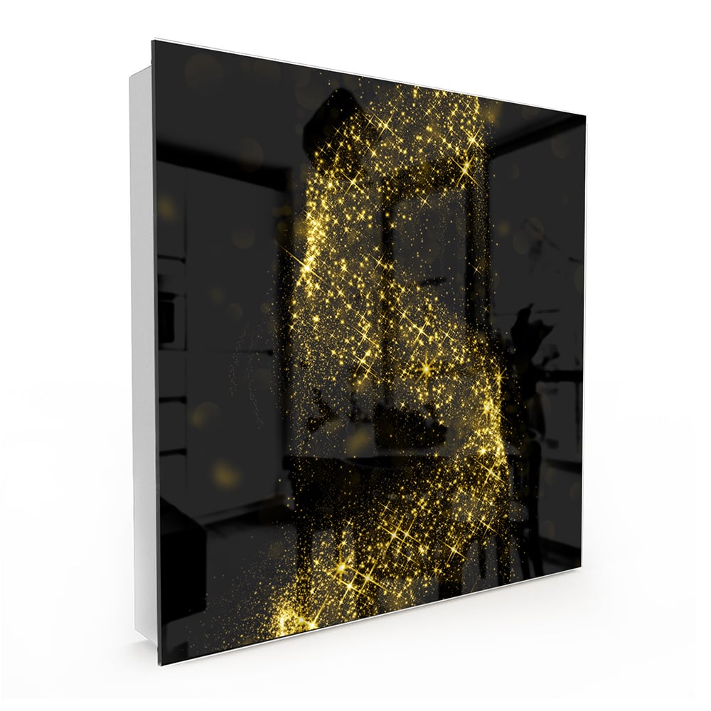 Schlüsselkast Goldene Glitzerspirale
