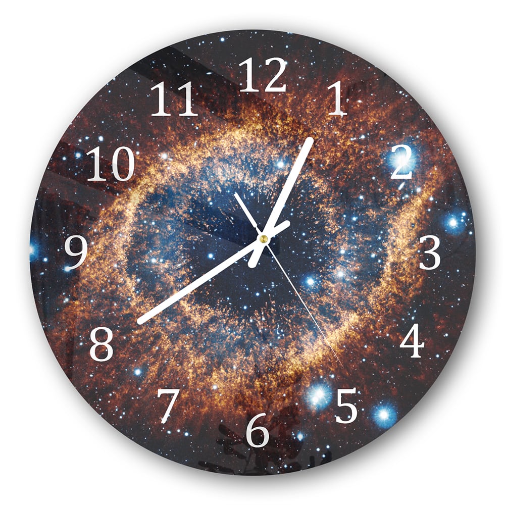 Wanduhr Rund - Nebel im Weltraum