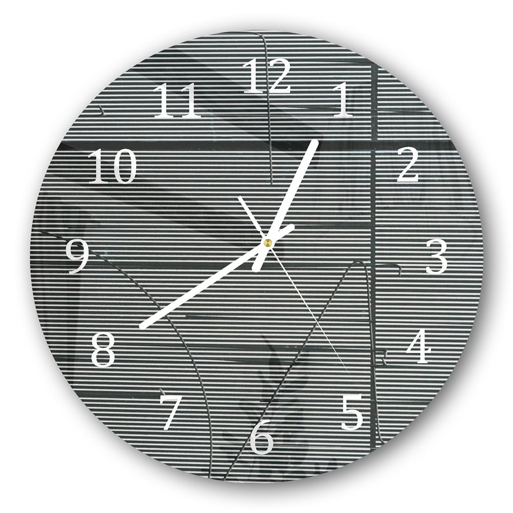Wanduhr Rund - Linien der Struktur
