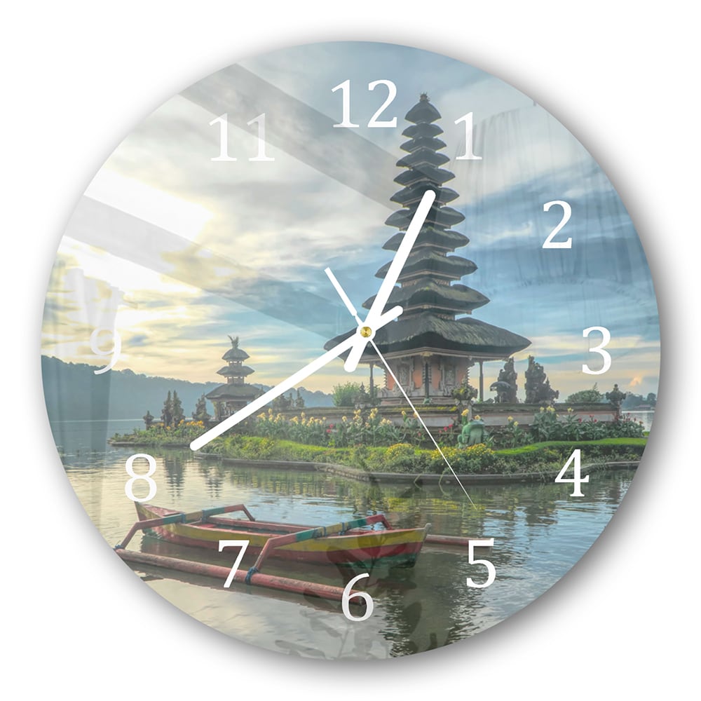 Wanduhr Rund - Hinduistische Tempel