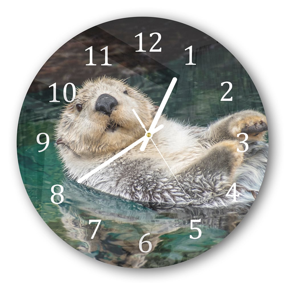 Wanduhr Rund - Seeotter