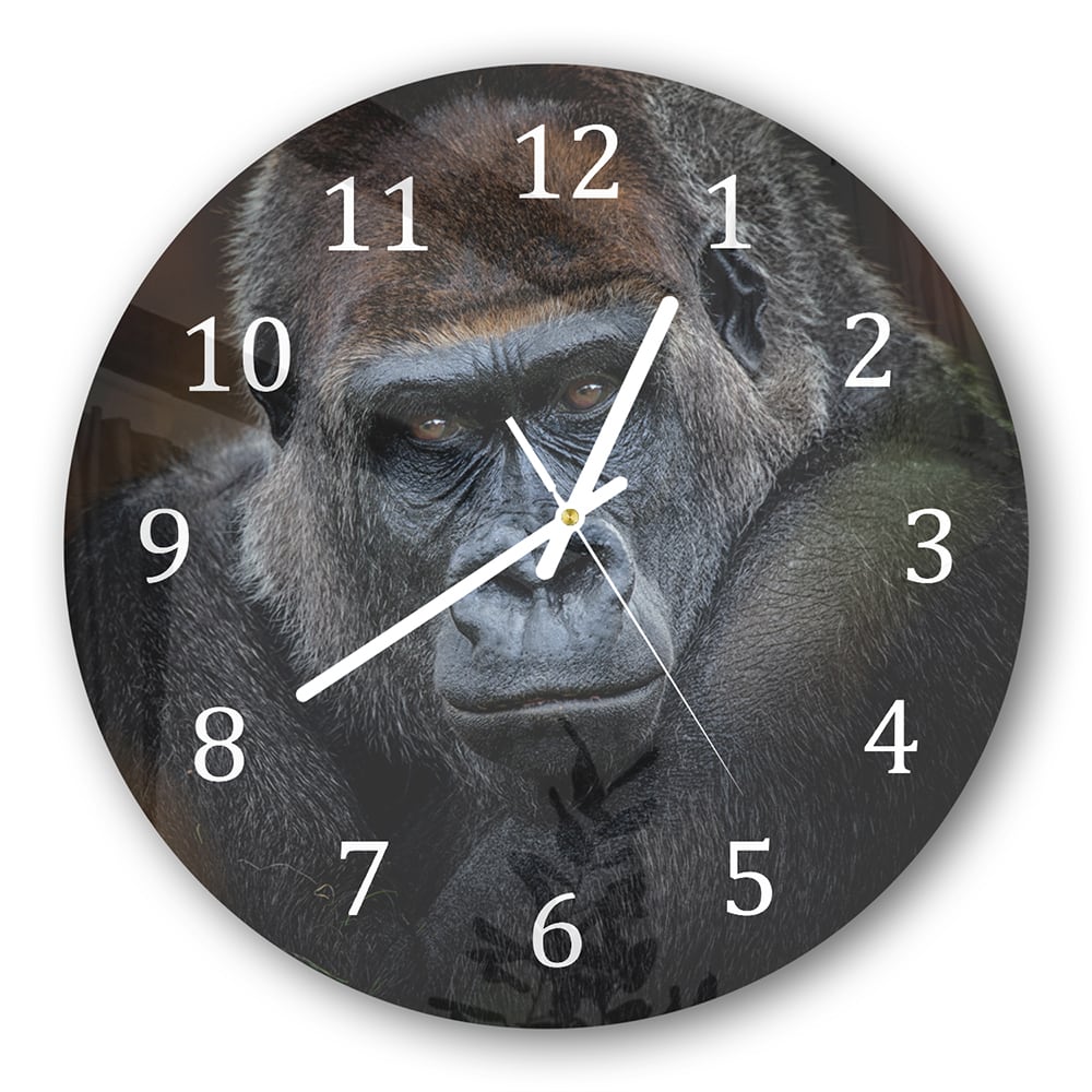 Wanduhr Rund - Gorilla