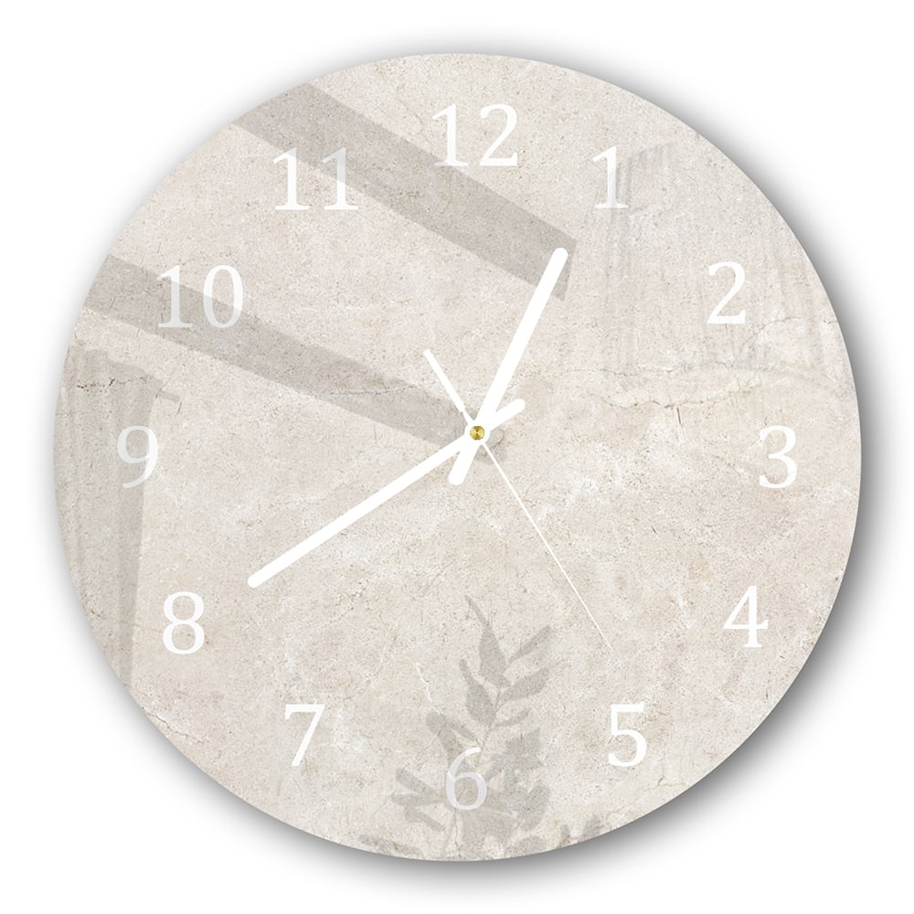 Wanduhr Rund - Marmor-Textur