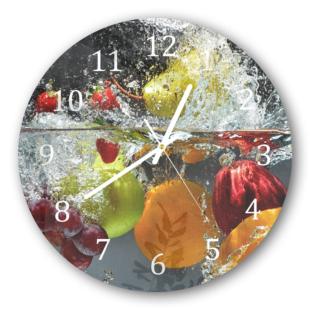 Wanduhr Rund - Frucht-Splash