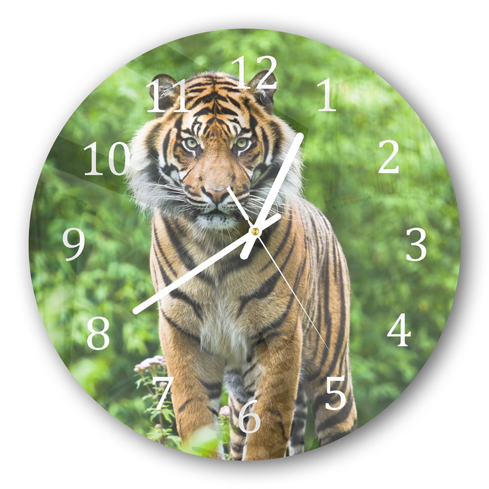 Wanduhr Rund - Bengalischer Tiger