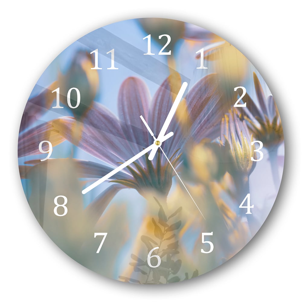 Wanduhr Rund - Margeriten
