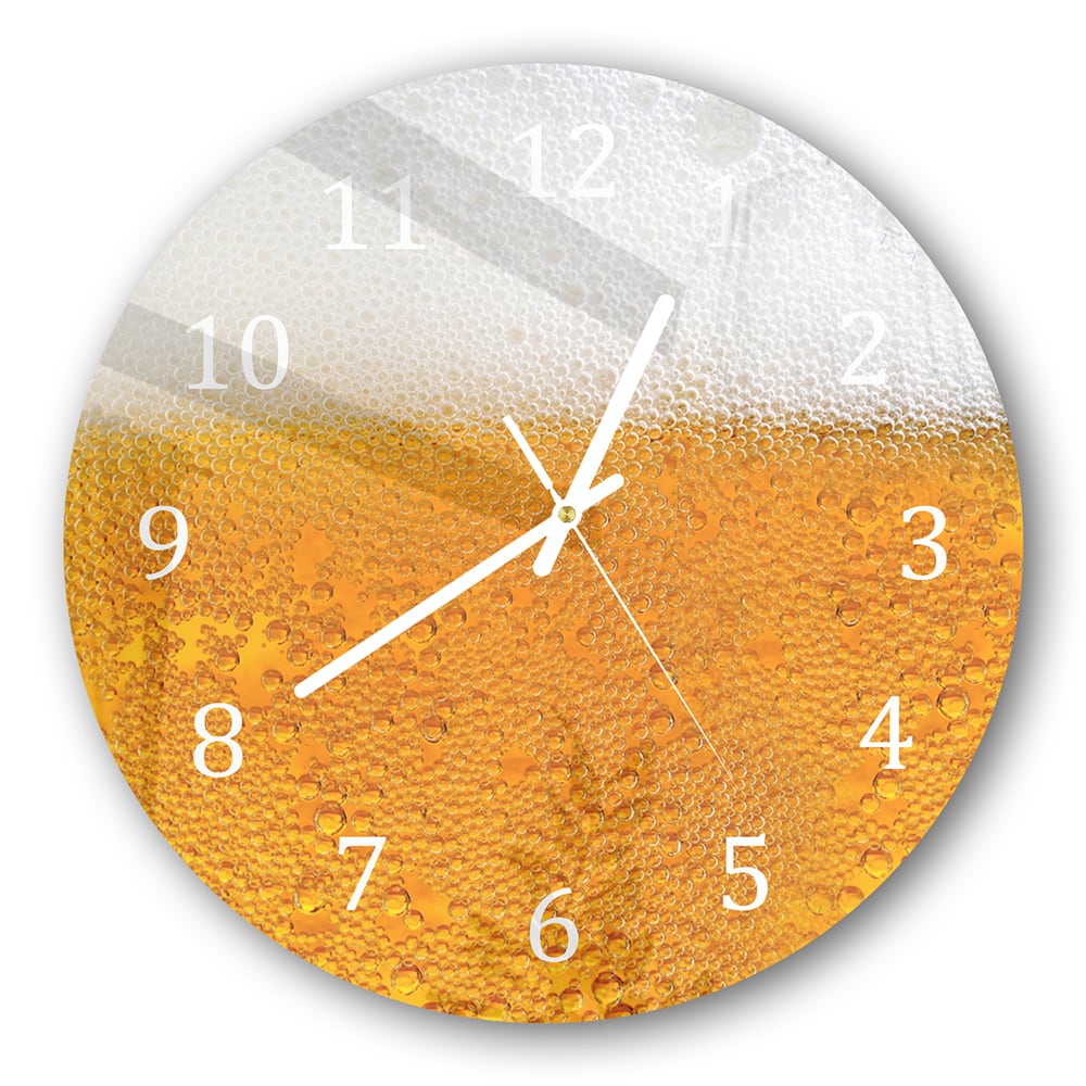 Wanduhr Rund - Bier