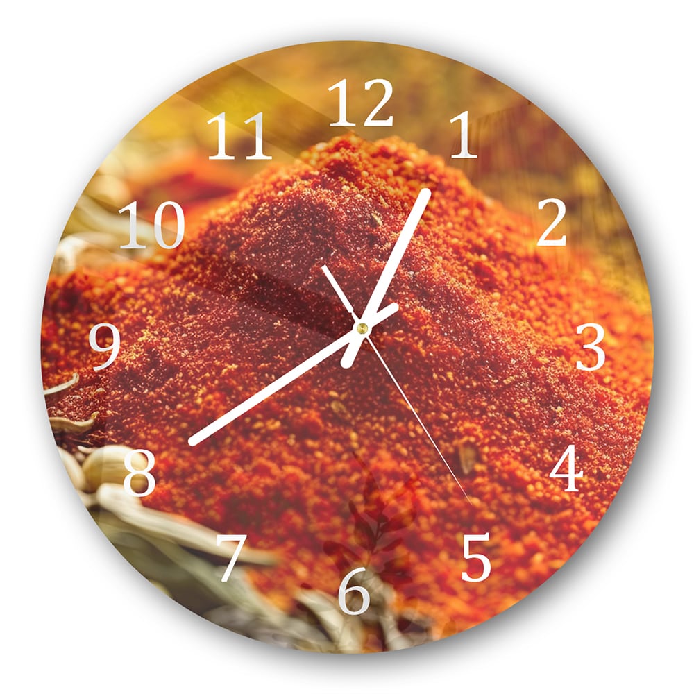Wanduhr Rund - Gewürzmix Nahaufnahme