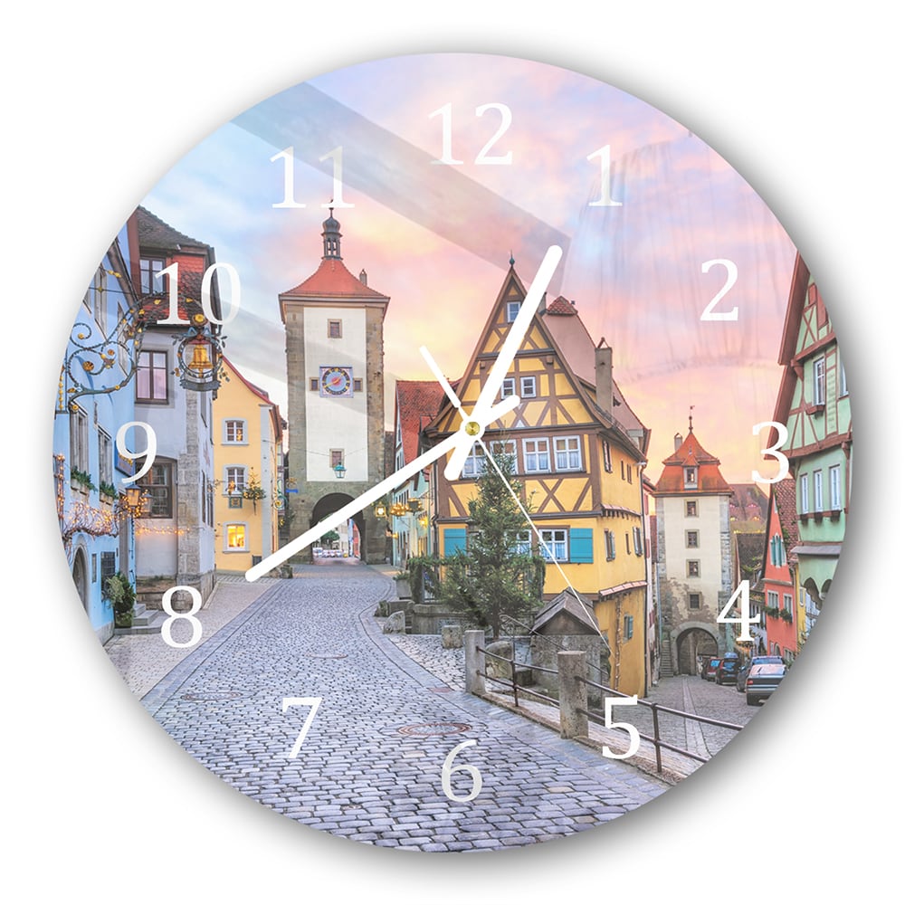 Wanduhr Rund - Rothenburg ob der Tauber