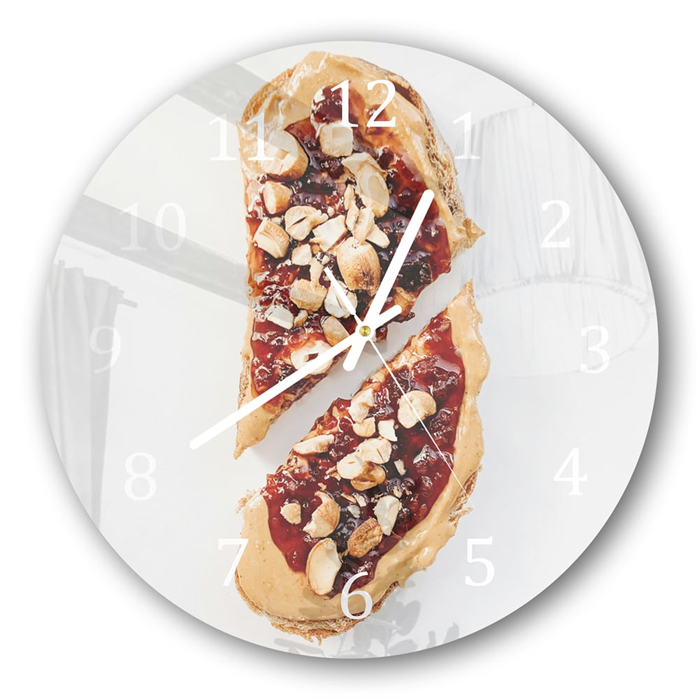 Wanduhr Rund - Käsehäppchen