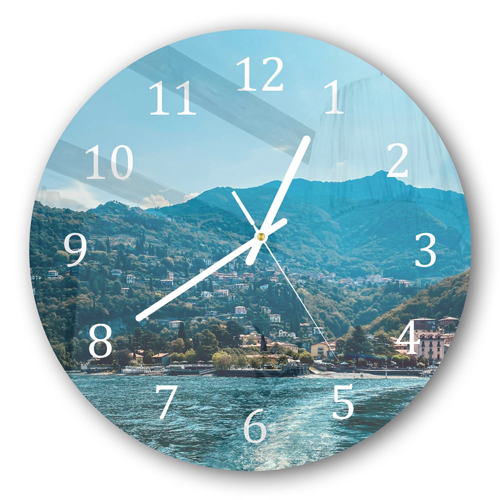 Wanduhr Rund - Varenna in Italien