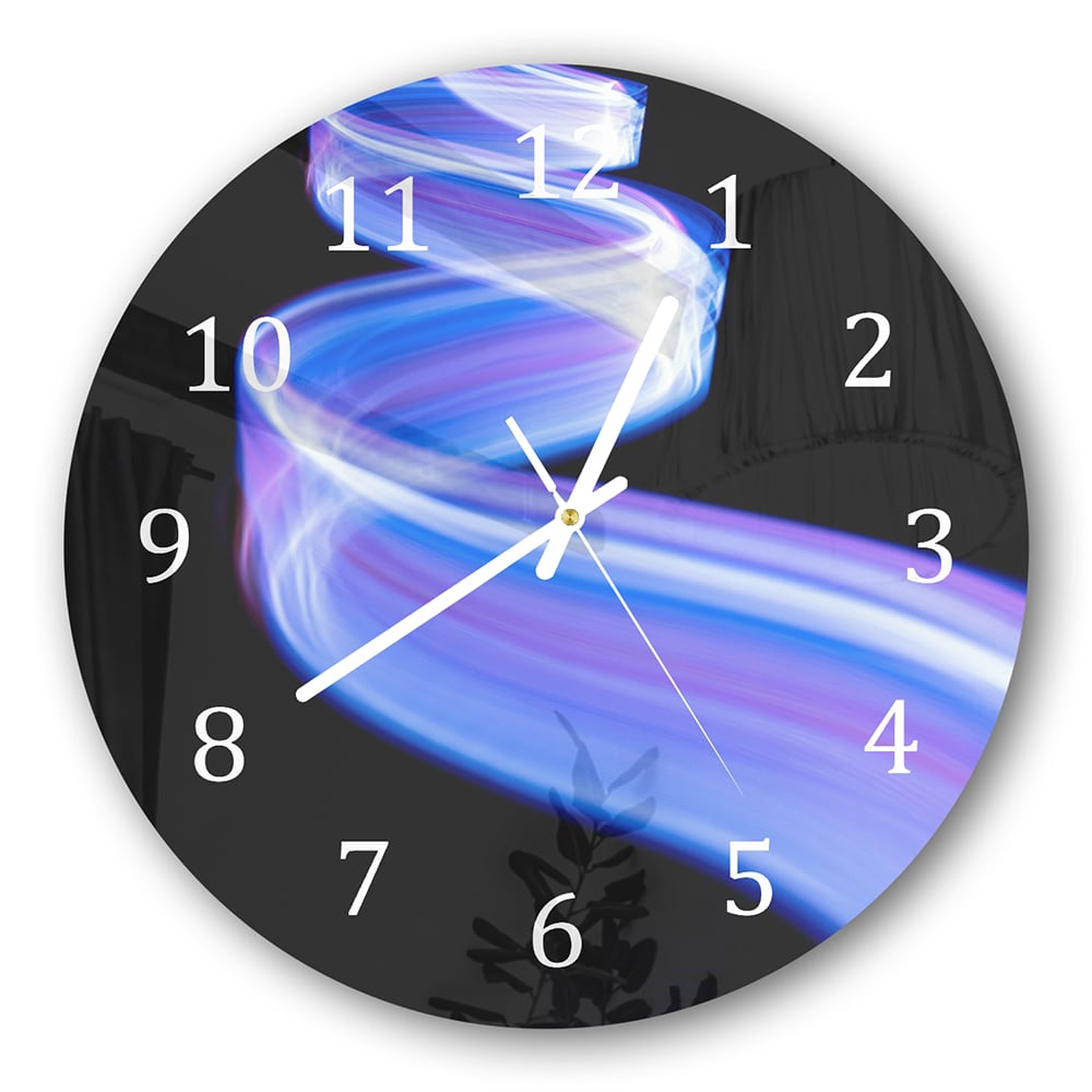 Wanduhr Rund - Licht in Bewegung